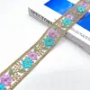 Novos acessórios de estilo étnico renda fios dourados florzinhas fita código de barras acessórios de vestuário DIY vendas diretas da fábrica