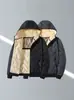 Chaqueta de algodón con capucha transfronteriza para hombre, abrigo de algodón con forro polar para hombre, abrigo de invierno con forro polar, chaqueta de algodón de grafeno cálida, chaqueta de algodón ultrasónica para hombre