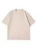 Camiseta de Manga Curta 100% Algodão 300g para Homem, Corte Solto, Tamanho Grande, Camiseta Básica para Casal, Estilo Tendência para Casal 300g, Gola Redonda