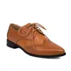 Sapatos sociais clássicos de bico fino com cadarço e salto baixo retrô para estudantes, sapatos femininos, tamanho grande 3-612