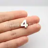 8mm 10mm Liga Diamantada Esculpido Liso Contorno Contas Digitais Placa de Estacionamento Temporário Coleira de Animal de Estimação Pulseira Acessórios