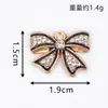 Accesorios para Lazo Colgante Creativo Punto Único para Colgar Diamante con Aceite Goteando Accesorios de Joyería de Aleación Aretes Pulsera Collar DIY Lote