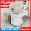 Lavabo de cabeza móvil, instrumento de hidroterapia portátil, libre de circulación de agua, temperatura constante, fumigación, spa, salón de belleza, barbería