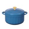 Olla Esmaltada Retro de Rayas Verticales, Bol Grande de Cerámica Estilo Japonés para Fideos Instantáneos con Tapa, Olla para Estofado con Doble Asa Anti-quemaduras, Bol para Arroz de Cafetería Estudiantil