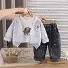 Conjunto de Ropa para Niños 2026 Nueva Moda Primavera y Otoño Bebé Estilista Ropa Genial para Niños Pequeños Atuendos de Moda