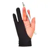 Venta directa de fábrica guantes de pintura de dos dedos anti-tacto anti-suciedad arte boceto pintura anti-contaminación absorbente de sudor anti-suciedad protección solar