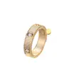 1 Anillo Rayado Nuevo Clásico de Moda Anillo de Pareja a Juego con Diseño de Engranaje para Mujer, Adecuado para el Uso Diario