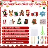 Kit de Arte de Costura com Feltro Transfronteiriço para Crianças Pacote de Material de Educação Infantil Terno Divertido de Costura DIY de Natal
