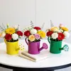 Jardinería Transfronteriza Regadera Pequeña para el Hogar para Bebés y Niños, Regadera de Lata Multicolor para Regar Flores y Plantas, Cubo de Agua