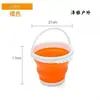 Cubo Plegable Cubo de Agua Portátil Viaje Multifuncional Cubo Pequeño Hogar Cubo Retráctil Cubo para Lavar el Coche Cubo para Recoger Agua con Tapa