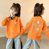Moda Infantil Nova e Elegante para Meninas, Camiseta de Algodão de Manga Longa para Outono e Primavera de 2026, Roupas de Outono para Crianças de Tamanho Médio e Grande