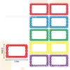 Etiqueta de Nombre Colorida Transfronteriza en Blanco Adhesivo Escribible Pizarra Casillero Refrigerador Escuela Hogar Decoración DIY