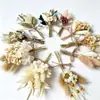 Mini ramo de flores secas transfronterizo, caja de regalo de ramillete de boda para novia y dama de honor, flores secas decorativas, flores eternas y pequeños regalos