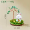 Árbol de Cristal Amarillo Natural con los Doce Signos del Zodiaco, Artesanía de Cristal Árbol de la Fortuna, Adornos Creativos Atractores de Riqueza para Escritorios del Hogar y la Oficina