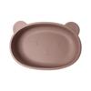 Nuevos Productos Maternos e Infantiles Tazón con Ventosa Anticaída Oso de Silicona Ventosa Vajilla para Bebés Suplementada para Alimentos Plato para la Cena Suplementado para Alimentos para Niños