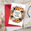 Sourcing Direto Transfronteiriço Festival Criativo de Halloween Cartão de Saudação Estampa de Abóbora e Caveira Mensagem de Bênção Cartão Envelope para Presente