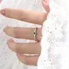 Tendência de Moda Europeia e Americana em Metal Joias Simples Anel Redondo com Diamantes para Homens e Mulheres Anéis de Casal Aço Titânio Não Desbota