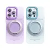 Adecuado para Apple 18Promax Color Degradado Caramelo Color Sólido Soporte Correa para el Cuello iPhone Teléfono Móvil Estuche Blando y Duro Personalización