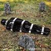 Adereços de Halloween para cadáver falso assustador Decoração de atmosfera de cadáver embrulhado para cadáver falso assustador