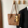 Estilo Preguiçoso Versão Coreana Bolsa Tote de Grande Capacidade Feminina 2026 Verão Nova Moda Chique Ombro Único Tendência Bolsa de Axila