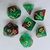 Juego de 7 Dados Poliedros Camaleónicos de Dos Tonos para Juegos de Mesa, Dados Deslumbrantes para DND Dungeons & Dragons