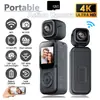 Cámara de Mano Portátil 4K de Alta Definición Transfronteriza Doble Lente Wifi Cámara con Clip Cámara Deportiva DV Cámara para Exteriores en Stock