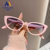 Gafas de Sol de Moda Europeas y Americanas Nuevas para Mujer 2026, Estilo Trendy Ins, Estilo Chica Popular de Celebridad de Internet, Forma de Ojo de Gato, Cara Pequeña, Gafas de Sol con Protección UV