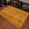 Alfombra para Sala de Estar con Temática Deportiva Transfronteriza Campo de Fútbol Americano Alfombra de Mesita de Noche Resistente a Manchas Fácil de Limpiar Cobertura Completa Alfombra Grande