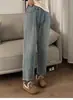 Jeans Harem Engrosados con Forro de Lana para Mujer, Novedad Invierno Otoño 2025, Holgados, Adelgazantes, Acortados, Pierna Recta, Pantalones Estilo Papá
