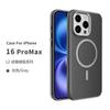 Funda de cuero para teléfono móvil compatible con iPhone 16 Pro Max, funda de color liso, funda de cuero para Apple 15 Business, funda de succión magnética para teléfono móvil para comercio exterior.