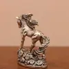 Pequeños Adornos de Latón, Figuras de Escritorio, Caballo Atractor de Dinero, Mascotas de Té para Ceremonia del Té, Artículos Decorativos, Regalos para Paisajismo, Artesanías