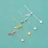 Corrente de Cauda de Amor Fivela de Extensão Deslizante Acessórios para Pulseira Colar de Pérolas Prata Esterlina S925 Acessórios de Corrente de Extensão DIY