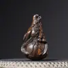 Calabaza Preciosa y Valiosa con Forma de Dragón Colgante de Madera Tallado a Mano con Múltiples Bendiciones, Adecuado para Llevar y Jugar