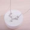 Han Yi Shi Pai Yi Lu tiene tu collar plata esterlina moda femenina personalidad incrustado circonio s925 cadena clavícula colgante al por mayor