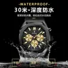 Reloj Multifuncional Poedagar para Hombre Moda Impermeable Luminoso Cronógrafo Reloj de Cuarzo Transmisión en Vivo Exportación Reloj Popular