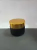 Frasco de Vidro para Creme Cosmético, Tampa com Textura de Madeira, Pote para Creme, Embalagem de Teste, Atacado, Embalagem Portátil