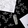 Joyería para Uñas con Mini Lentejuelas de Serpiente Transfronteriza Dibujos Animados Zapatos Planos Exquisitos Base de Resina Uñas con Forma de Serpiente Accesorios de Uñas Portátiles Diamantes