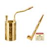 Narguile de Latão Filtro de Água Narguile de Alto Nível Cachimbo de Narguile Vintage Pote Bolsa para Fumar Reto Quatro Usos Narguile de Metal