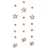 Guirlanda de Número Estrela Dourada Brilhante Rose Gold Multicolor 13 16 18 25 30 40 50 60
