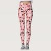 Explosiones Transfronterizas Día de San Valentín Europeo y Americano 2024 Nuevos Leggings Casuales Adelgazantes de Corte Slim para Mujer con Estampado Digital Personalizado
