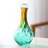 Vaso de Vidro Criativo Nórdico Villista Boca Pequena Arranjo de Flores Gradiente Colorido Transparente Hidropônico Mesa Pequeno Vaso