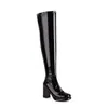 Botas largas sexys estilo europeo y americano, tacón grueso, botas de mujer hasta la rodilla, tallas grandes, comercio exterior 32-48