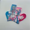 Explosiones Rojas de Internet Transfronterizas Joyería Infantil Calcetines Tendencia de Personalidad Dibujos Animados Lazo Perro Niña Calcetines de Princesa Calcetines al por Mayor