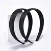 Diadema inversa de venta al por mayor de fábrica con tela curva blanca y negra, base interior de lana, plástico ABS, diadema para manualidades, accesorios para el cabello