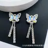Pingente Laço Fita Zircônia Micro-Cravejada Acessórios de Cristal DIY Pulseira de Miçangas Artesanal Acessórios para Colar Brincos