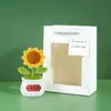 Producto Terminado: Planta de Girasol en Maceta para la Temporada de Graduación, Regalo Tejido para Mejor Amigo, Maestro, Amigo, Decoración de Interiores, Regalo de Ramo al por Mayor