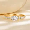 Anel versátil de diamante lapidado em formato de ovo Prata S925 2 quilates anel de diamante simulado cor de ovo de pombo para festas noturnas e uso diário, de alta qualidade