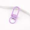 Chaveiro Popular de Metal Pintado em Cores Doces Gancho de Porta em Forma de U Spray Colorido Pingente de Bolsa Acessórios para Joias DIY