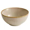 Cuenco de Sopa de Año Luz Cocido en Horno Amarillo-Marrón, Cuenco para Sopa de Uso Doméstico, Recipiente para Sopa, Vajilla de Cerámica, Cuenco Apto para Microondas, Cuenco para Arroz de Uso Personal