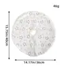 Falda para Árbol de Navidad Harbor Love 38CM Pequeña Mini Blanca Clásica de Felpa Decoración para Árbol de Mesa Navidad